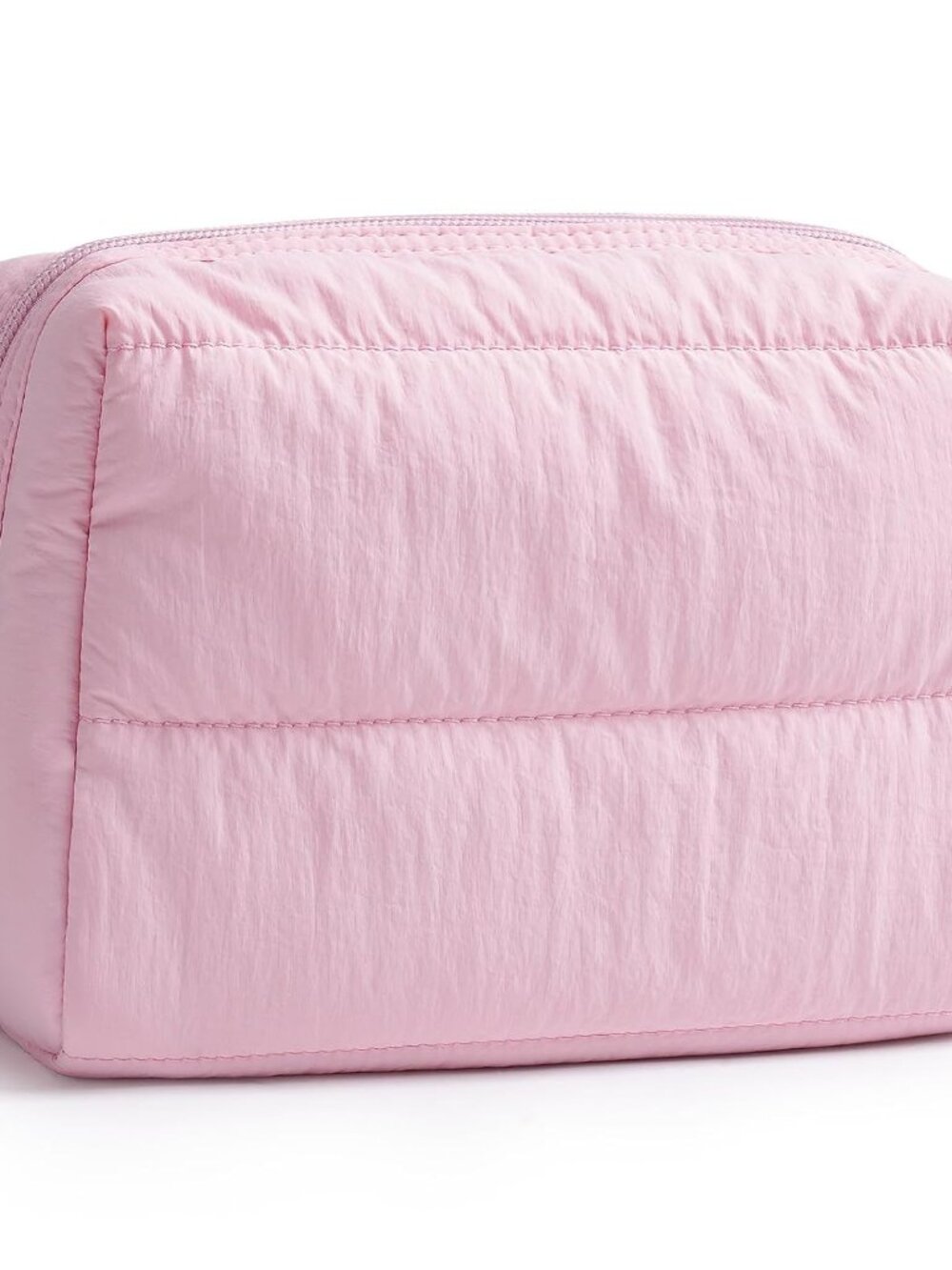 Puffy Makeup Bag Travel Toiletry Bag, Quilted Cosmetic Bag for women